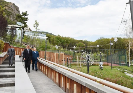 ​Prezident İlham Əliyev “Qalaaltı Hotel & SPA” müalicə-istirahət kompleksinin açılışında iştirak edib