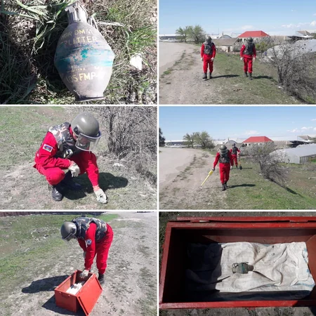 Şəmkirdə əl qumbarası tapılıb