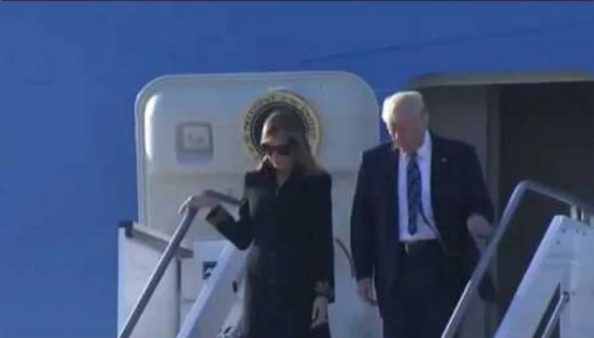 Melanya Tramp yenidən ərini pis vəziyyətdə qoyub - VİDEO