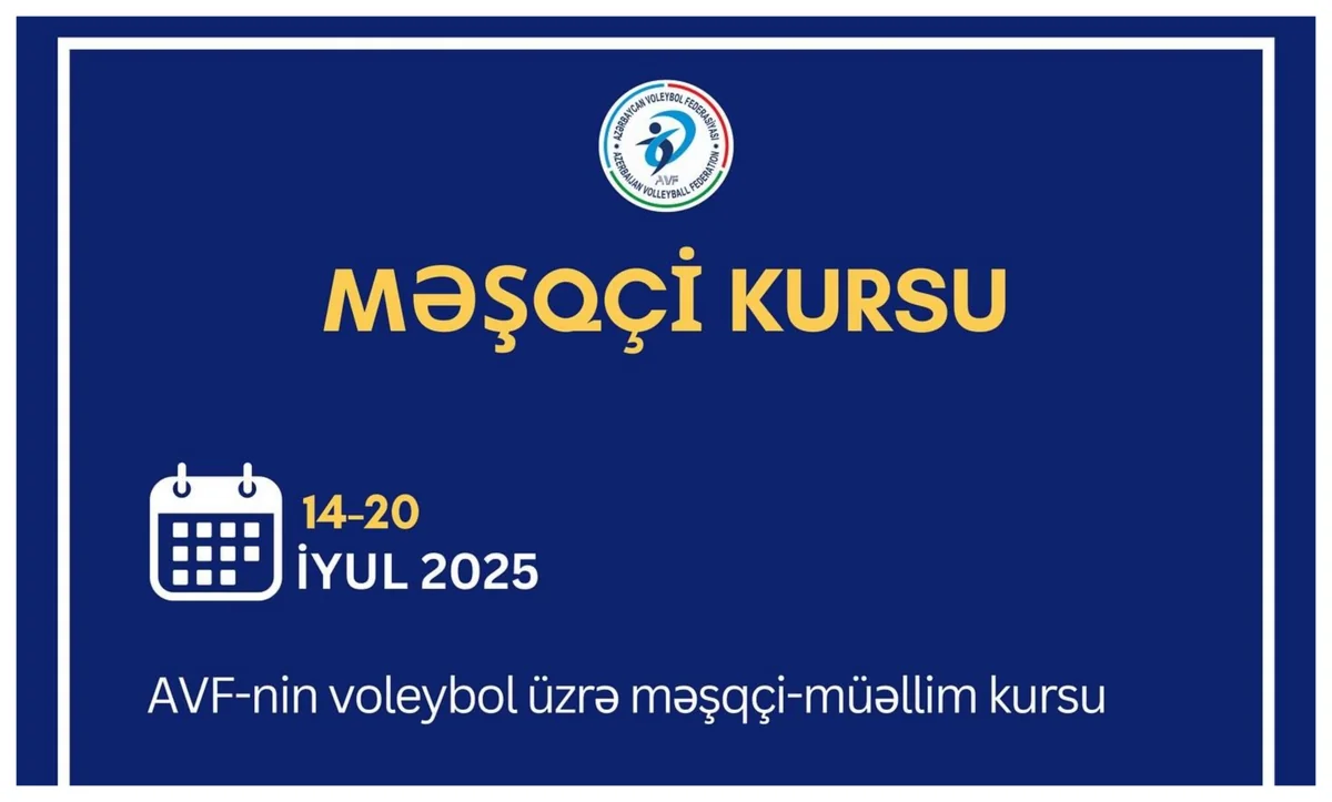 Azərbaycan Voleybol Federasiyası məşqçi-müəllimlər üçün kurs təşkil edəcək