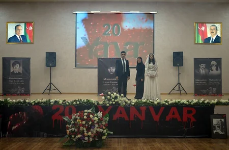 20 Yanvar faciəsinin ildönümü ilə bağlı anım tədbiri keçirilib - VİDEO