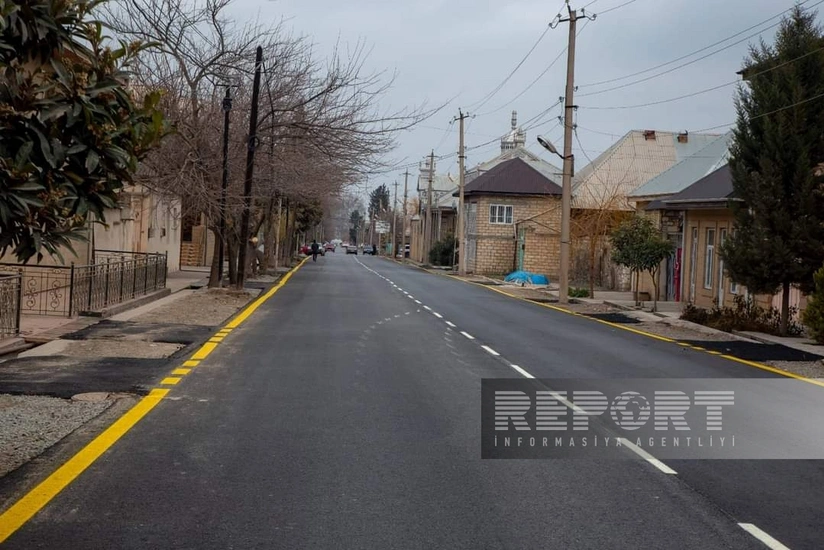 Şəmkirdə şikayətlərə səbəb olan yol əsaslı təmir edilib