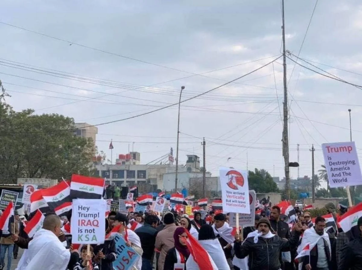 Baghdad: Thousands of Iraqis rally against US military presence