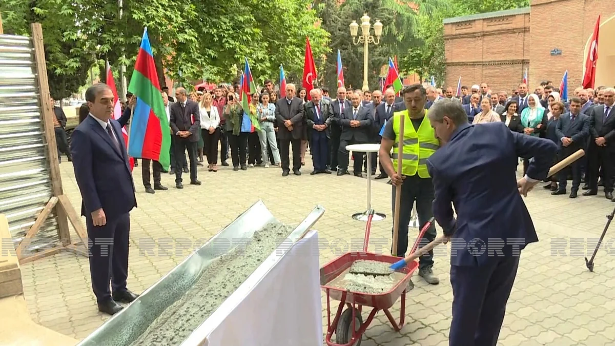 Gəncədə Qafqaz İslam Ordusu şəhidlərinin xatirəsinə ucaldılacaq abidənin təməli qoyulub