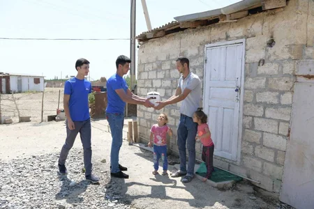 Heydər Əliyev Fondu tərəfindən aztəminatlı ailələrə qurban paylarının verilməsi başa çatıb