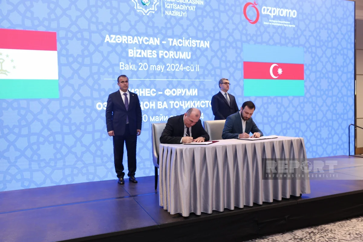 Azerbaijan, Tajikistan ink eight bilateral documents