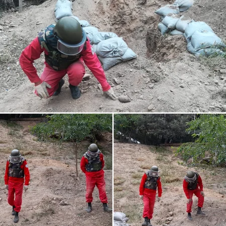 Tovuzun Ağdam kəndində top mərmisinin hissəsi tapıldı