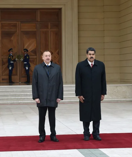 Azərbaycanda Venesuela Prezidenti Nikolas Maduronun rəsmi qarşılanma mərasimi olub