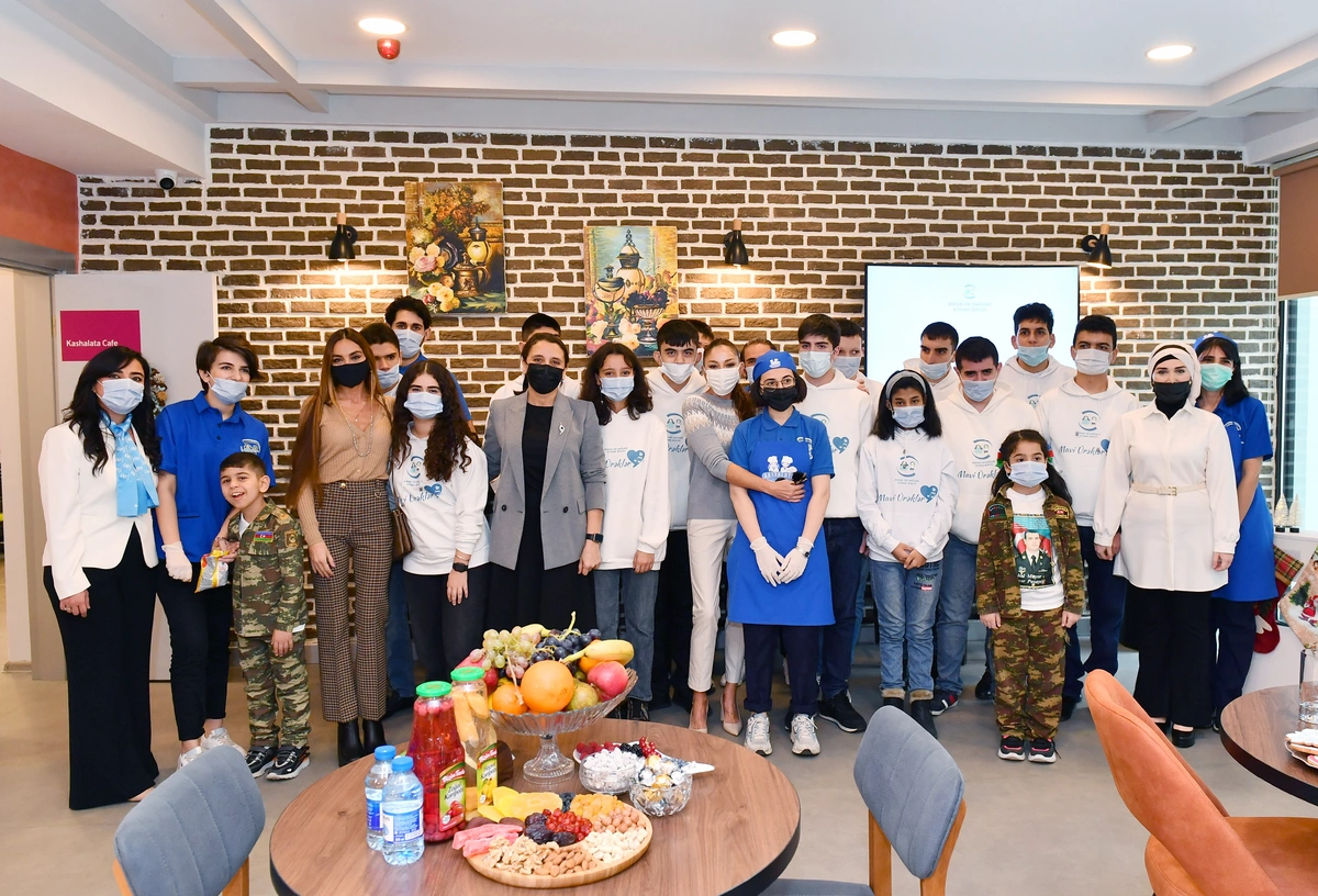 Mehriban Aliyeva views conditions created at Autism Center