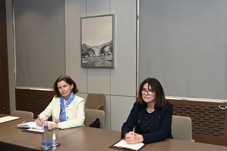 Ceyhun Bayramov Fransa Senatının üzvü Natali Qule ilə görüşüb