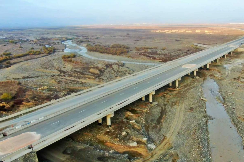 Ağdam-Füzuli avtomobil yolunun inşası üzrə işlərin 82 %-i icra olunub