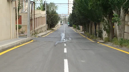 ​Bakıda daha bir küçənin təmiri başa çatıb