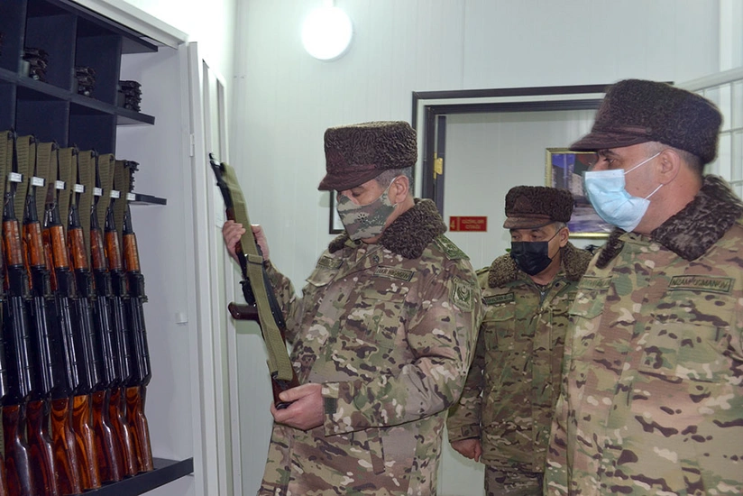 Defense minister attends opening of new facilities built in liberated Azerbaijani territories
