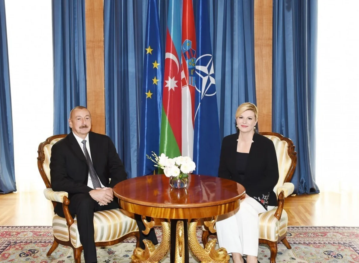 Azerbaijani, Croatian presidents hold one-on-one meeting