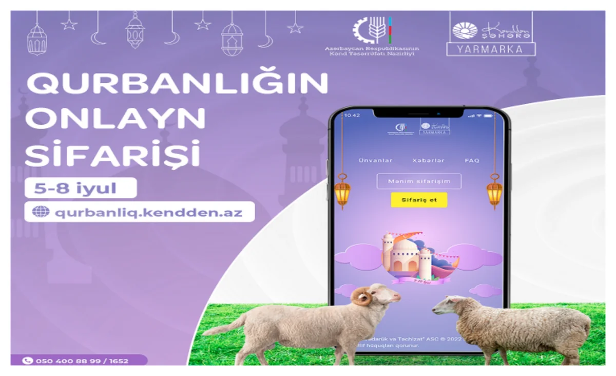 Qurban bayramı ilə əlaqədar “Kənddən Şəhərə” onlayn satış yarmarkası təşkil olunacaq