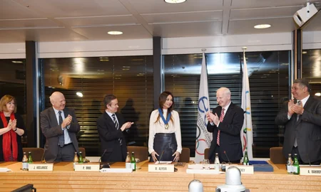 First Lady of Azerbaijan Mehriban Aliyeva awarded EOC Order of Merit