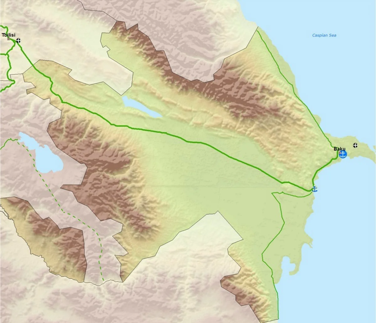 Trans-European Transport Networks introduce maps for Azerbaijan