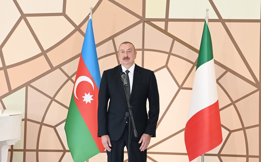 İlham Əliyev: Əminəm ki, İtaliya-Azərbaycan Universiteti İtaliya-Azərbaycan dostluğu mərkəzi olacaq