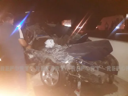 Kürdəmirdə ağır yol qəzası olub, xəsarət alanlar var