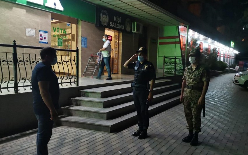 Bakı polisi koronavirusla bağlı gecə reydi keçirdi