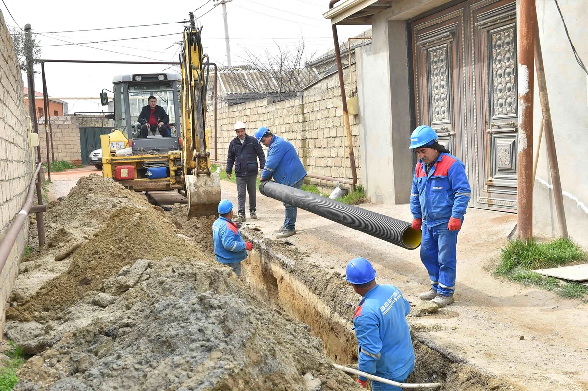 Zabratda əlavə mərkəzləşdirilmiş içməli və tullantı su şəbəkələri yaradılır