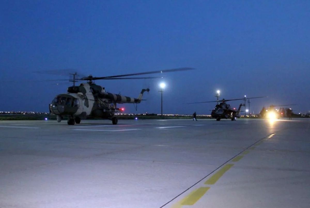 Təlimlərdə iştirak edəcək Azərbaycanın hərbi helikopterləri Türkiyədədir