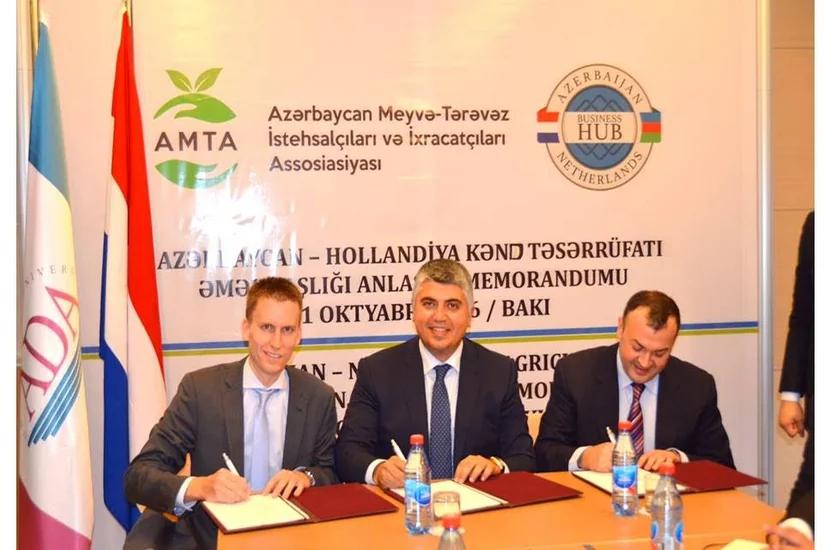 Azərbaycan və Hollandiya arasında kənd təsərrüfatına dair anlaşma memorandumu imzalanıb