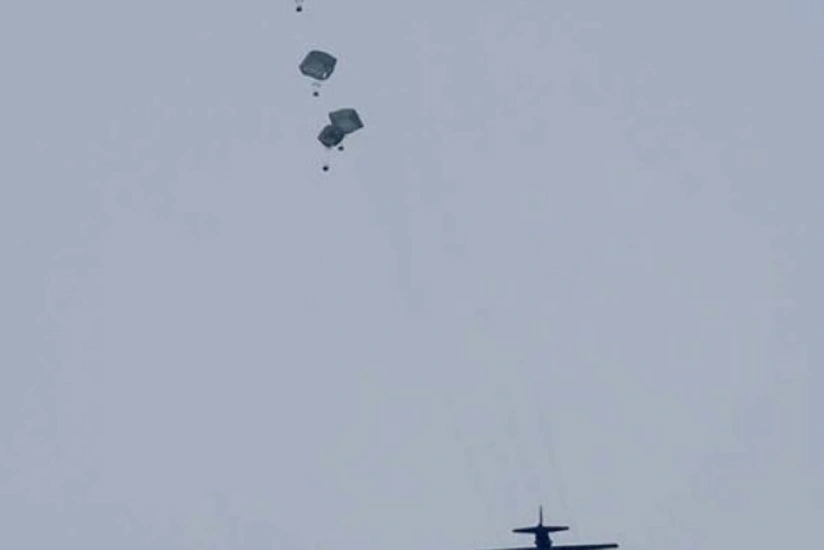 US airdrops new batch of humanitarian aid to Gaza