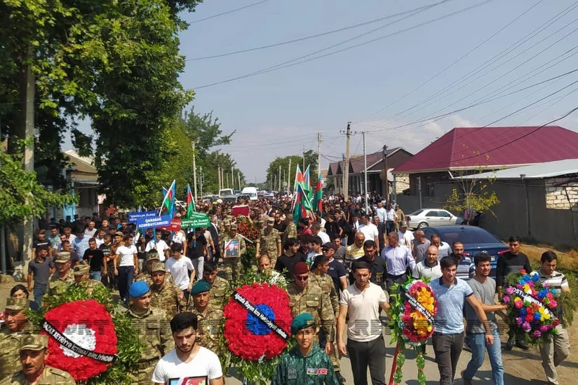 Şəhid Tahir Əliyev Ağstafada dəfn olunub - YENİLƏNİB