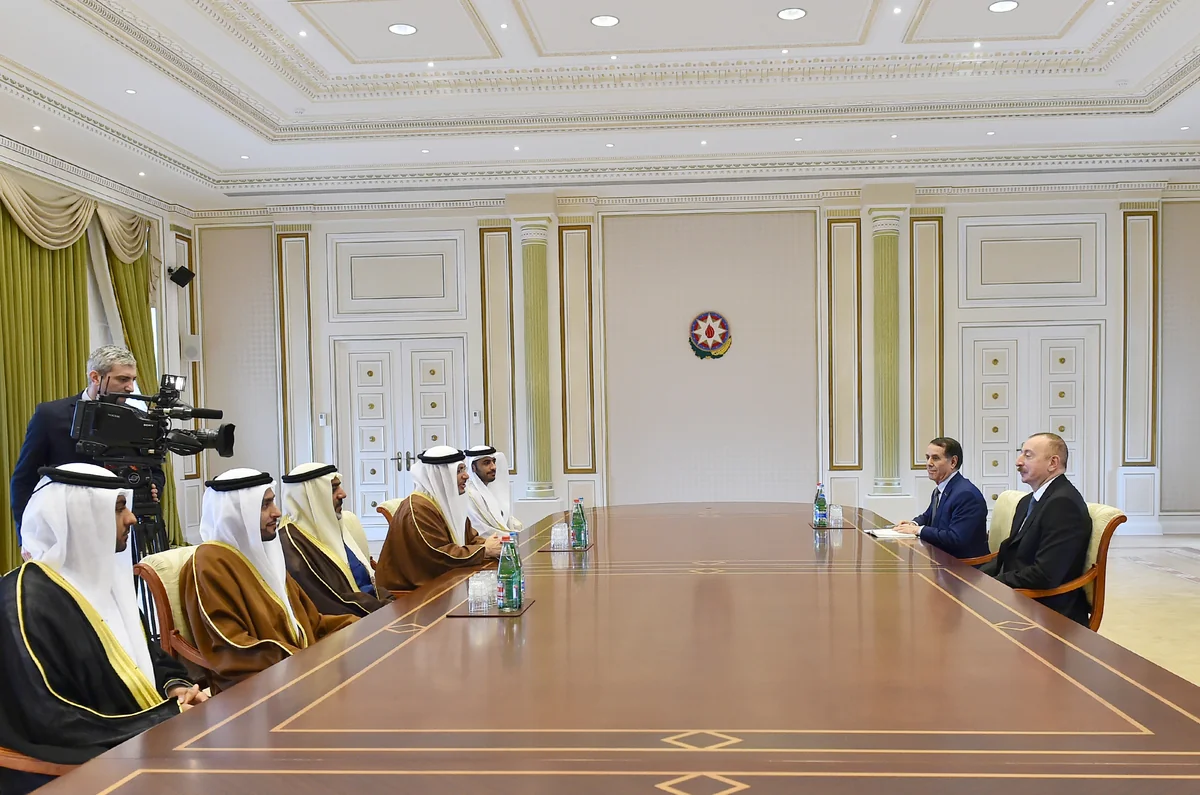 President Ilham Aliyev receives Indian and UAE foreign ministers