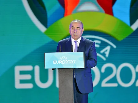 Avro-2020-nin ev sahibi şəhərlərindən biri olan Bakının loqosu təqdim olunub