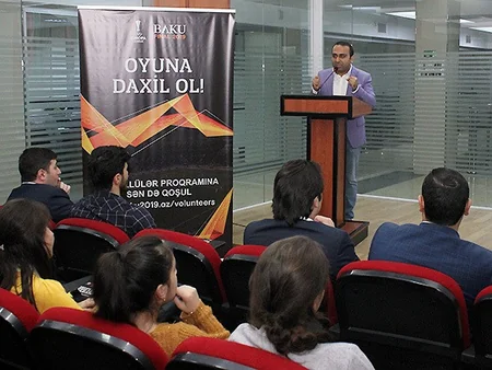 Avropa Liqasının final oyunu ilə əlaqədar daha bir universitetdə tələbələrlə görüş keçirilib