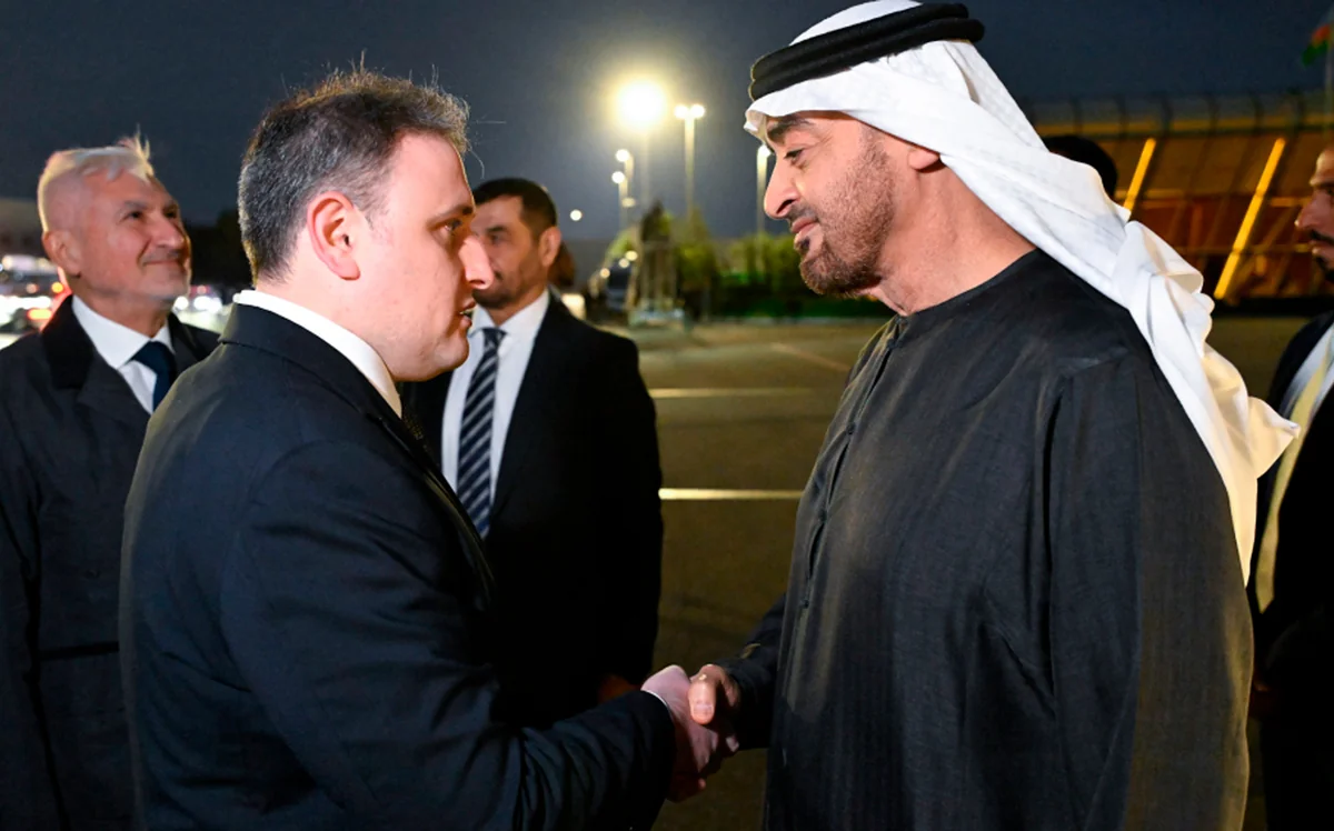 Birləşmiş Ərəb Əmirliklərinin Prezidenti Azərbaycanda səfərdədir