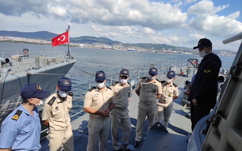 Azərbaycan hərbi dənizçiləri Türkiyədə təcrübə kursunu başa vurublar