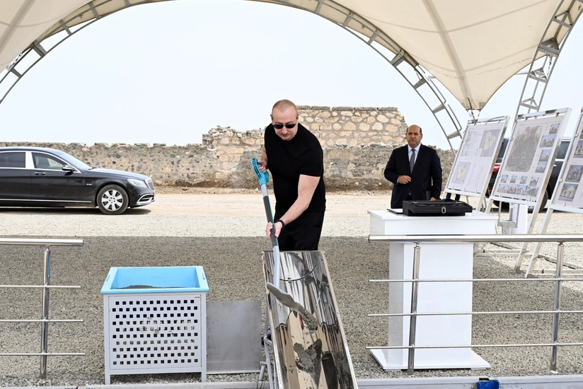 Ağdam rayonunun Şotlanlı kəndinin təməli qoyulub