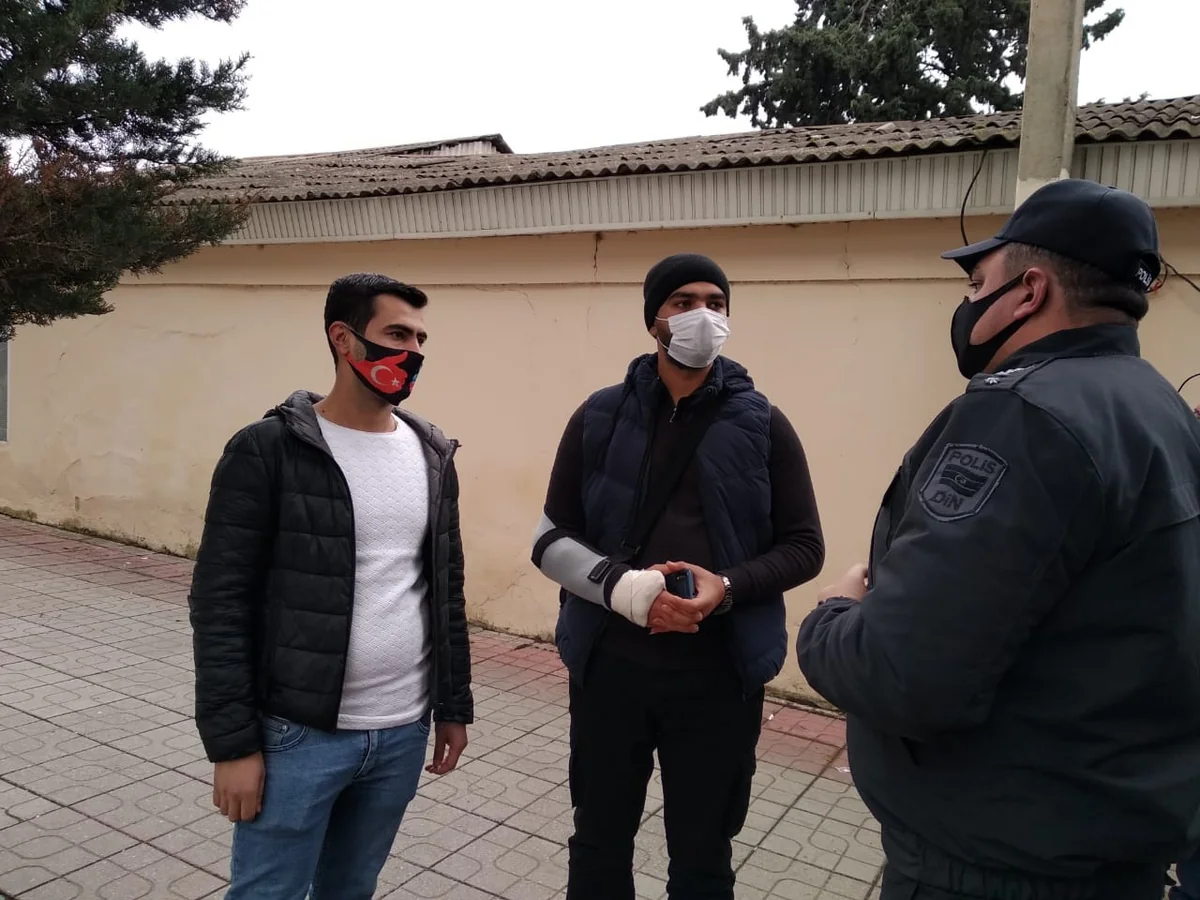 Xaçmazda tibbi maskadan istifadə etməyən şəxslər cərimələnib