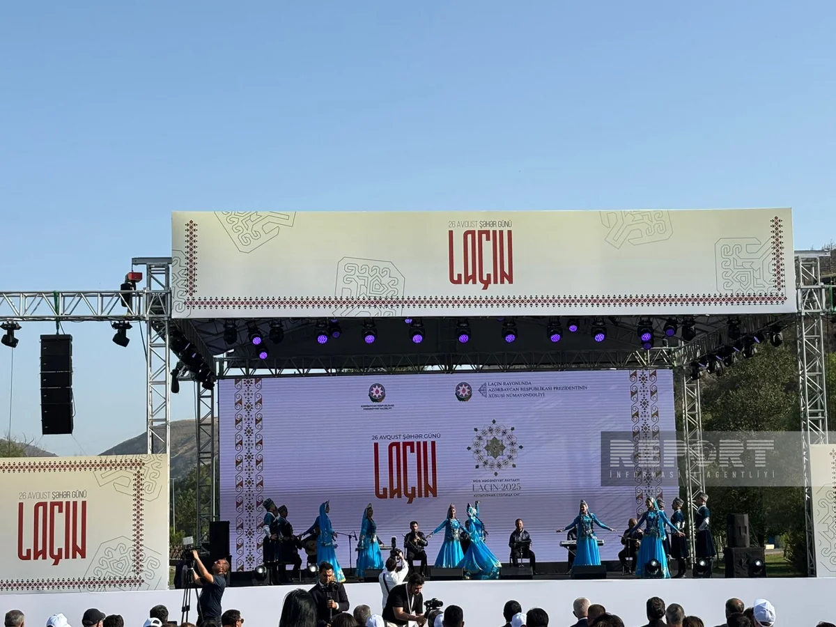 26 Avqust - Laçın Şəhəri Günü münasibətilə təntənəli konsert proqramı təşkil olunub