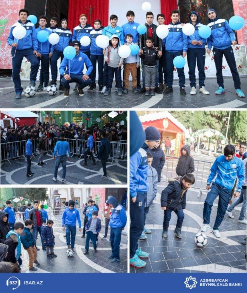 Beynəlxalq Bank uşaqların “İnter” klubunun futbolçuları ilə idman yarışını təşkil edib