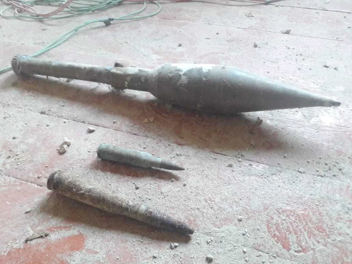 ANAMA tərəfindən 3 ədəd partlamış hərbi sursat aşkarlanıb