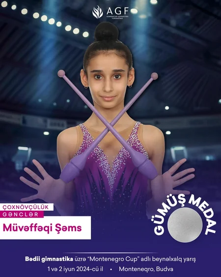 Azərbaycan gimnastları Monteneqroda yeddi qızıl medal qazanıblar