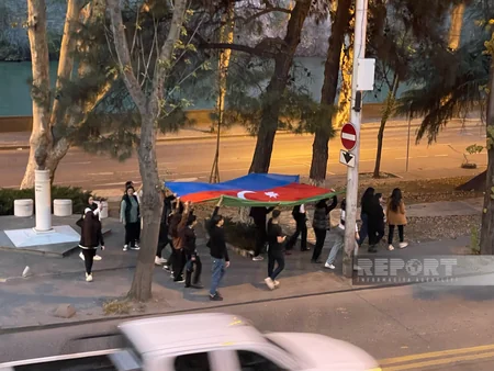 Tbilisidə Azərbaycanın Bayraq Gününə həsr olunmuş fləşmob keçirilib