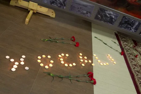 4 ilə hazırlanmış “Xocalı fəryadı” adlı rəsm əsərinin təqdimatı olub
