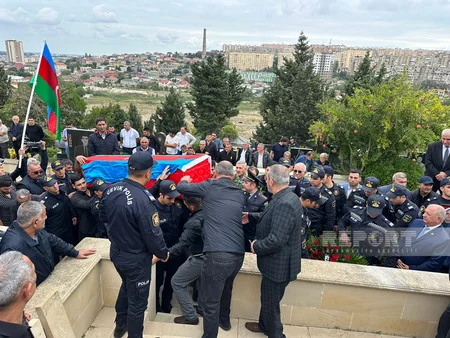 Erməni terroru nəticəsində həlak olan polis serjantı dəfn olunub - YENİLƏNİB-2