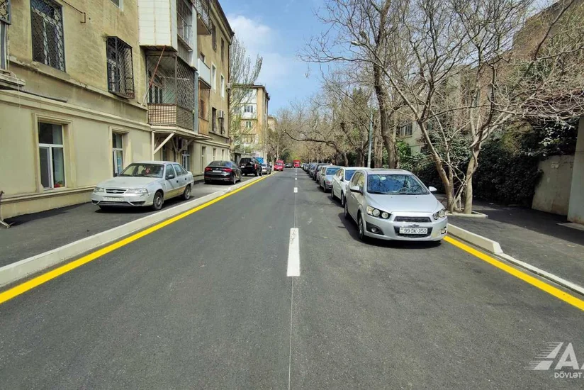 AAYDA Mustafa bəy Topçubaşov küçəsini əsaslı şəkildə təmir edib