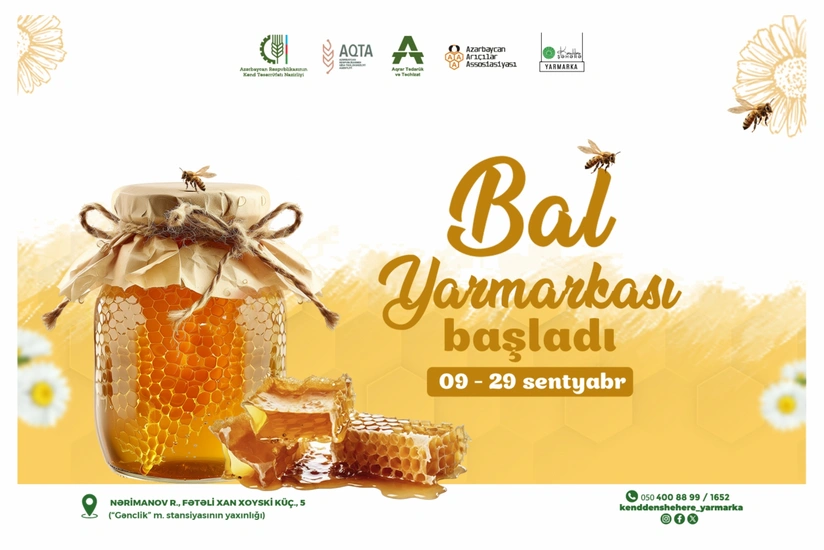 Bakıda bal yarmarkası açılıb