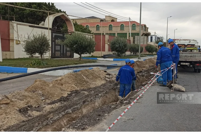 Sumqayıtda 3 minə yaxın sakinin yaşadığı əraziyə yeni su xətti çəkilir