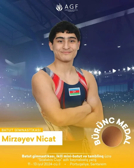 Azərbaycan gimnastları Portuqaliyada 8 medal qazanıblar