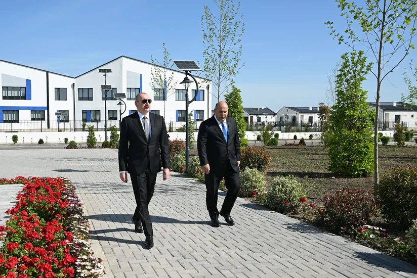 Prezident Ağdamın Kəngərli kəndinin birinci mərhələsinin açılışında iştirak edib - YENİLƏNİB