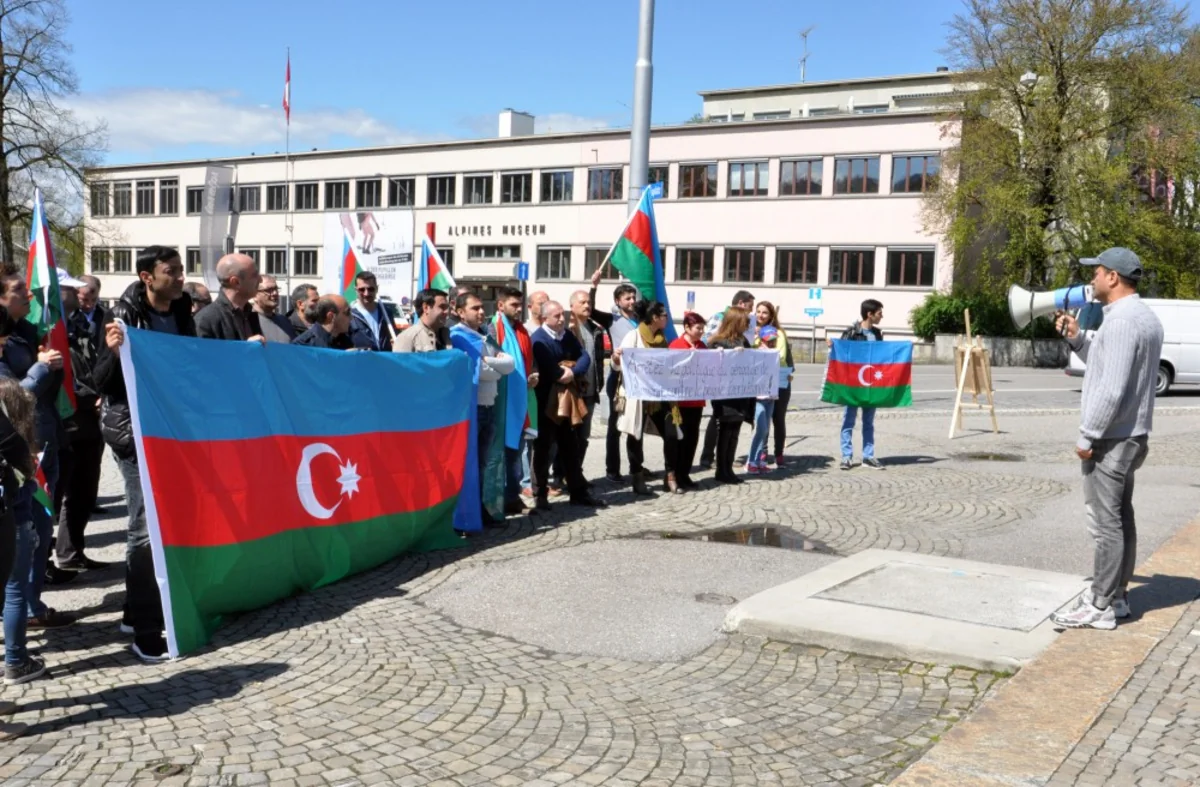 İsveçrədə Ermənistan əleyhinə aksiya keçirilib