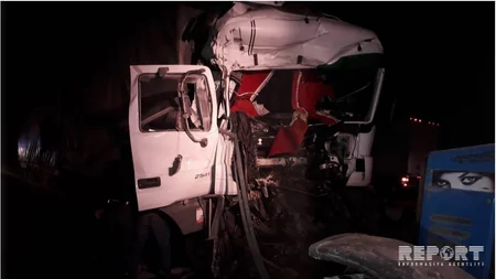 Kürdəmirdə yük avtomobilləri toqquşub, xəsarət alanlar var - FOTO - VİDEO - YENİLƏNİB